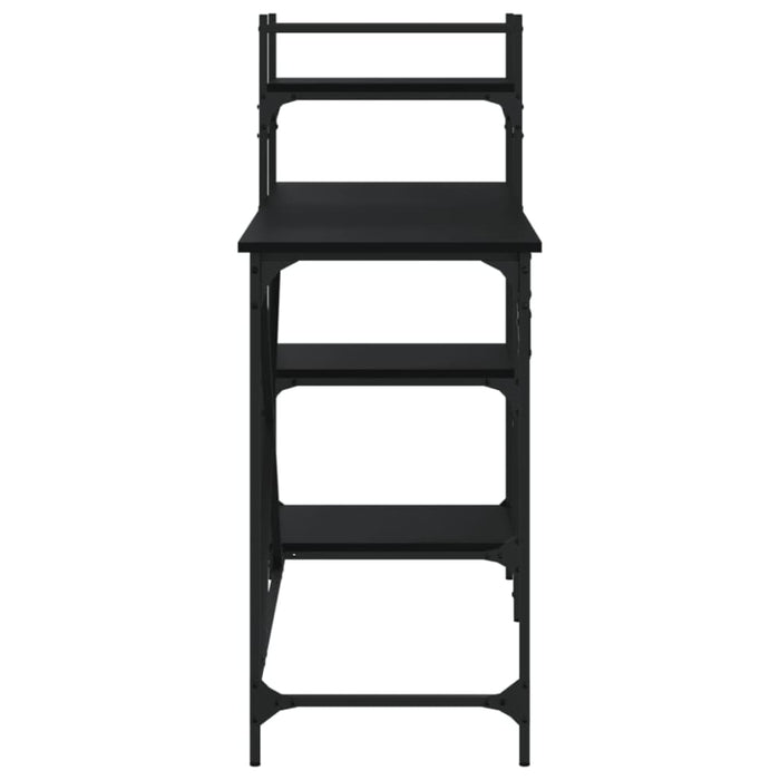 Computer Desk with Shelves Black 120x47x109 Cm Ntlxot