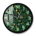 Computer Electronic Chip Circuit Board Geeky Wall Clock