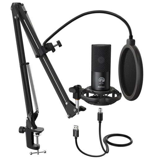 Usb Computer Microphone Kit With Adjustable Scissor Arm