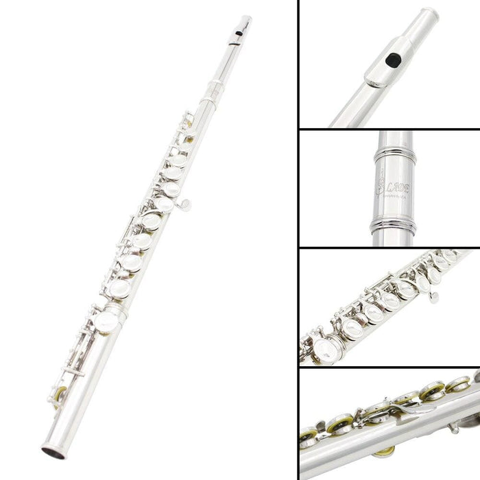 Concert Flute Cupronickel Plated Silver 16 Holes c Key