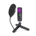 Vibe Geeks Usb Condenser Microphone Set with Rgb Lighting