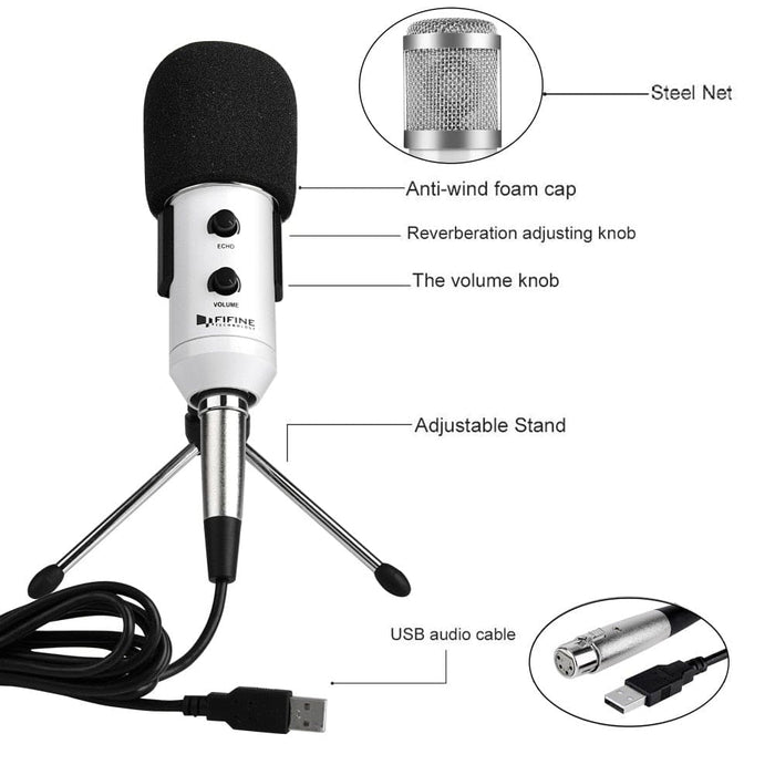 Usb Condenser Microphone For Studio Recording