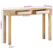 Console Table 110x30x75 Cm Solid Bleached Wood Mango Tpoloi