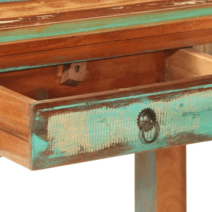 Console Table 110x30x75 Cm Solid Wood Reclaimed Tpxino