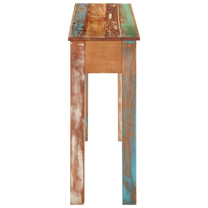 Console Table 110x30x75 Cm Solid Wood Reclaimed Tpxino