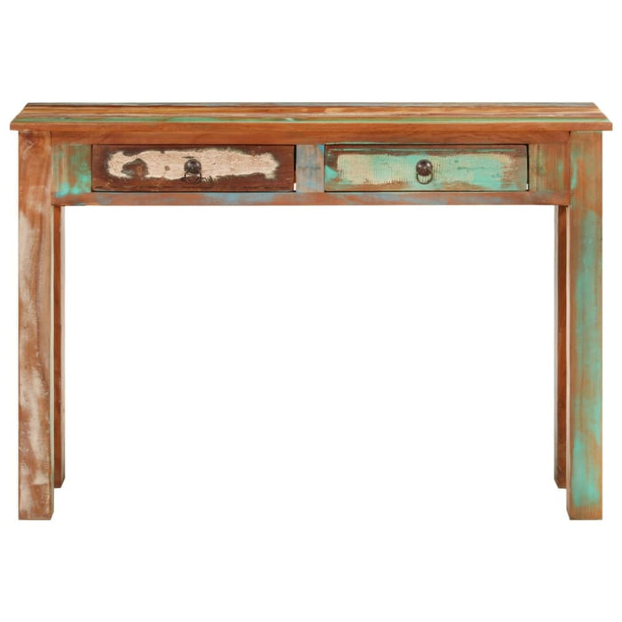 Console Table 110x30x75 Cm Solid Wood Reclaimed Tpxino
