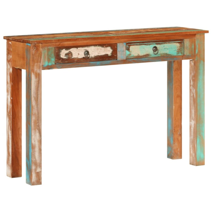Console Table 110x30x75 Cm Solid Wood Reclaimed Tpxino