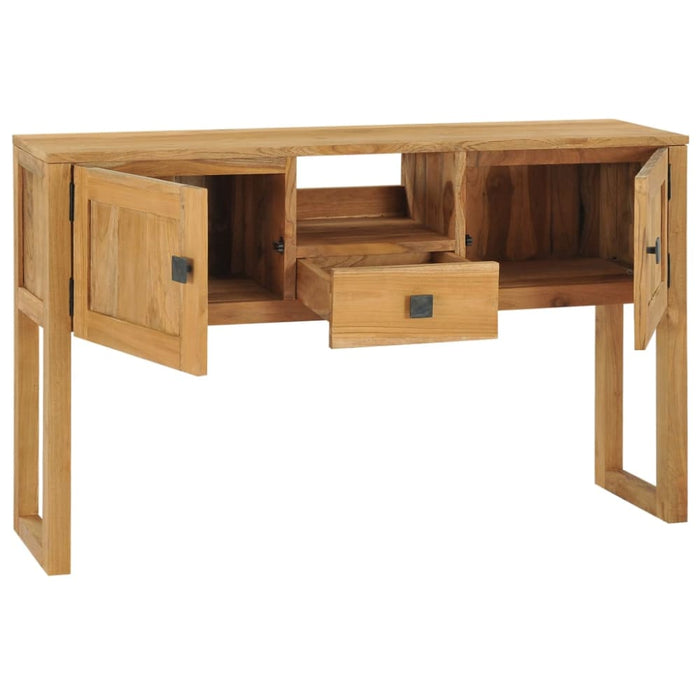 Console Table 120x32x75 Cm Solid Teak Wood Xnnnaa
