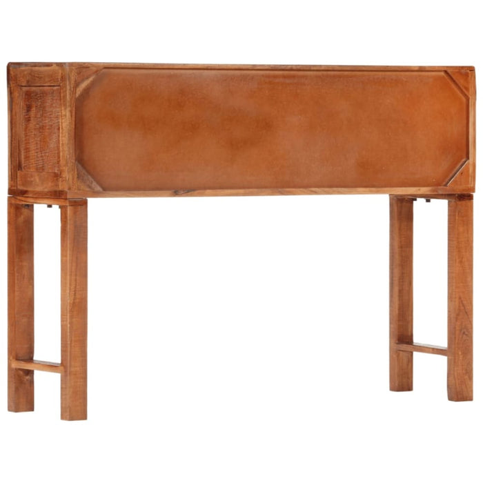 Console Table 120x32x80 Cm Solid Rough Wood Acacia Tpxblp