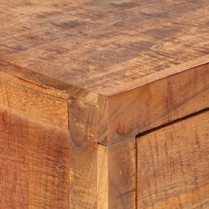 Console Table 120x32x80 Cm Solid Rough Wood Acacia Tpxblp