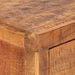 Console Table 120x32x80 Cm Solid Rough Wood Acacia Tpxblp