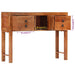 Console Table 120x32x80 Cm Solid Rough Wood Acacia Tpxblp