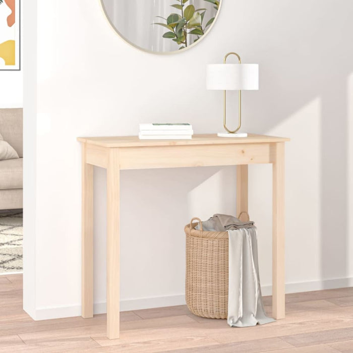 Console Table 80x40x75 Cm Solid Wood Pine Noaxaa