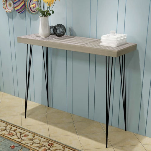 Console Table 90x30x71.5 Cm Grey Xatabo