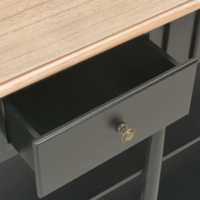 Console Table Black 110x30x76cm Engineered Wood Tpatxi