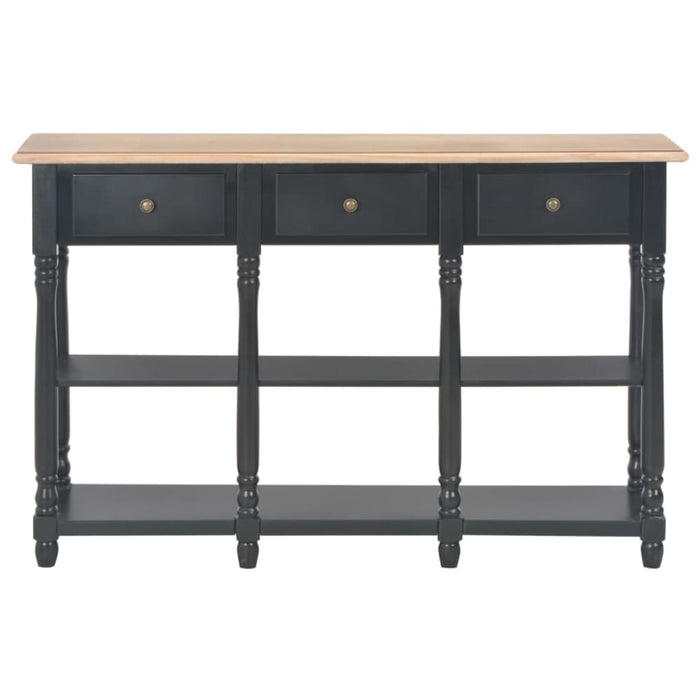 Console Table Black 110x30x76cm Engineered Wood Tpatxi