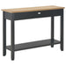 Console Table Black 110x35x80 Cm Wood Xakkbt