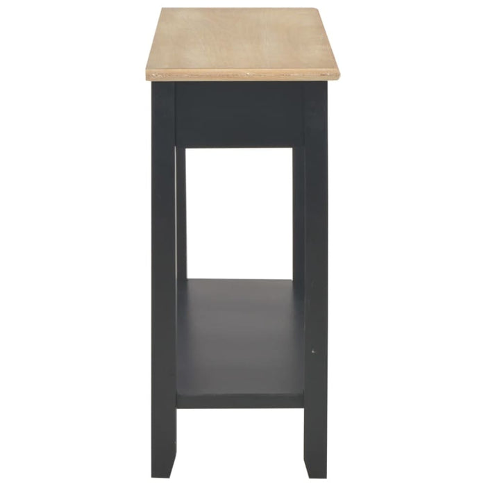 Console Table Black 110x35x80 Cm Wood Xakkbt