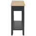 Console Table Black 110x35x80 Cm Wood Xakkbt