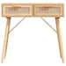 Console Table Brown 80x30x75 Cm Solid Wood Pine&natural