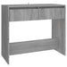 Console Table Grey Sonoma 89x41x76.5 Cm Engineered Wood