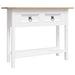 Console Table Mexican Pine Corona Range White 90x34.5x73 Cm