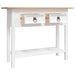 Console Table Mexican Pine Corona Range White 90x34.5x73 Cm