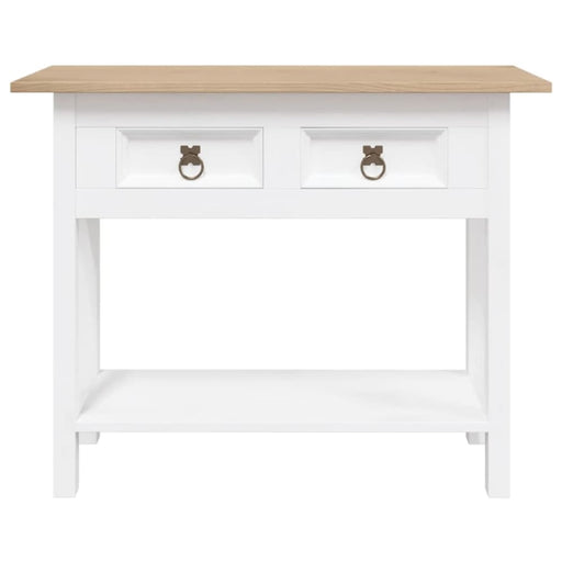 Console Table Mexican Pine Corona Range White 90x34.5x73 Cm