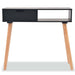 Console Table Solid Pinewood 80x30x72 Cm Black Xaaitn