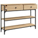 Console Table Sonoma Oak 100x25x75 Cm Engineered Wood Ntaono