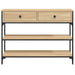 Console Table Sonoma Oak 100x25x75 Cm Engineered Wood Ntaono