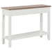 Console Table White 110x35x80 Cm Wood Xakkbo