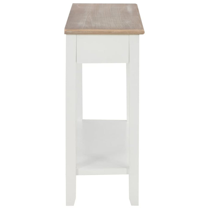 Console Table White 110x35x80 Cm Wood Xakkbo