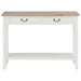 Console Table White 110x35x80 Cm Wood Xakkbo