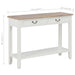 Console Table White 110x35x80 Cm Wood Xakkbo