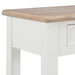 Console Table White 110x35x80 Cm Wood Xakkbo