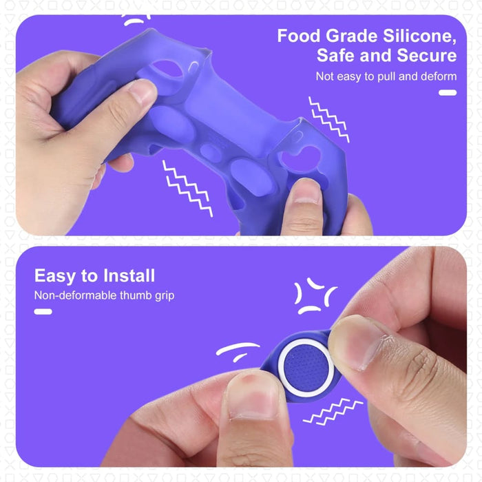 Controller Case Cover with Touch Pad Sticker Silicone