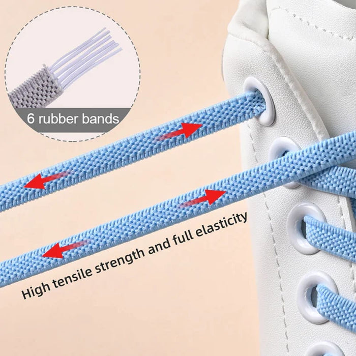 Convenient Elastic Shoelaces for All Ages