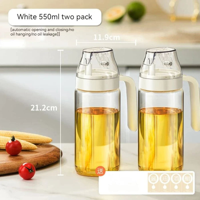 Convenient Glass Oil Pot with Auto Open/close