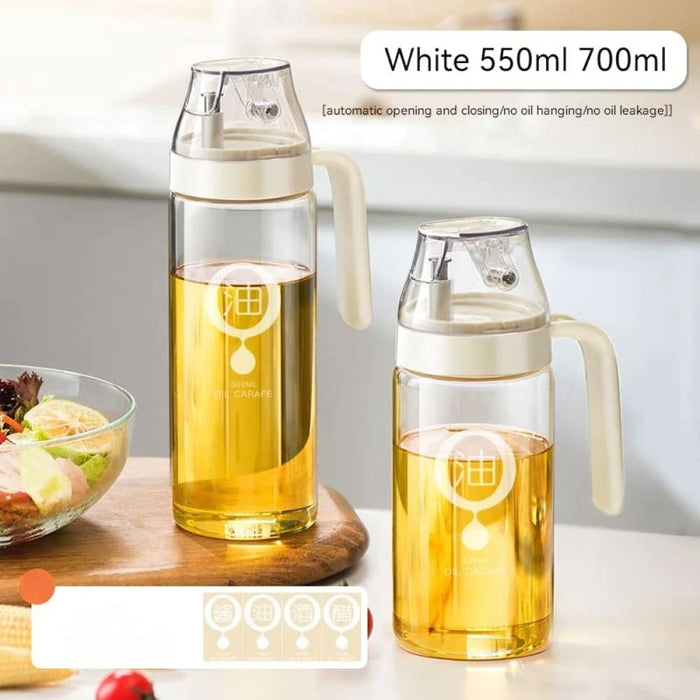 Convenient Glass Oil Pot with Auto Open/close