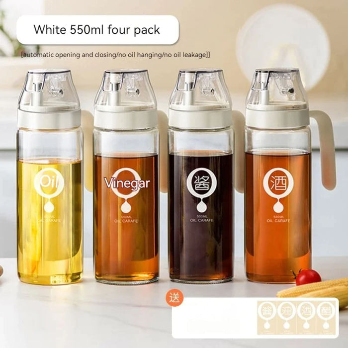 Convenient Glass Oil Pot with Auto Open/close