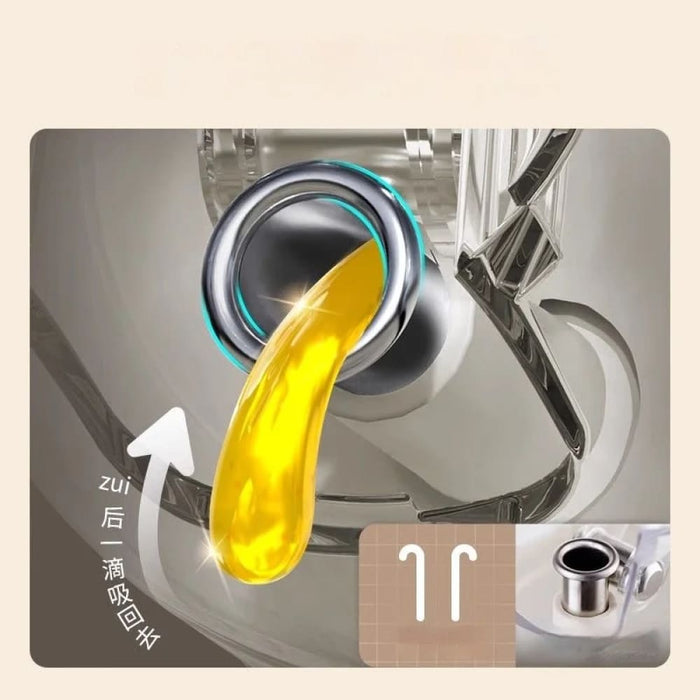 Convenient Glass Oil Pot with Auto Open/close