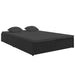 Convertible Sun Bed with Cushions Poly Rattan Black Toixao