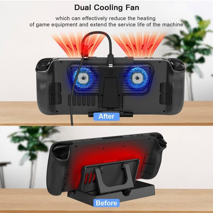 Cooling Fan For Steam Deck With Bracket Switch Oled Host
