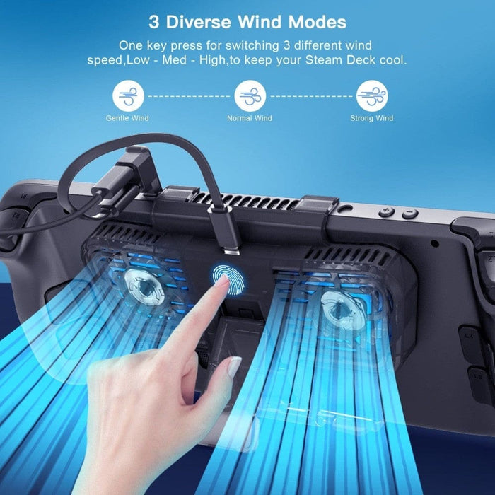 Cooling Fan for Steam Deck with Bracket Switch Oled Host