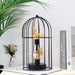 Cordless Battery Operated Birdcage Decorative Table Lamp