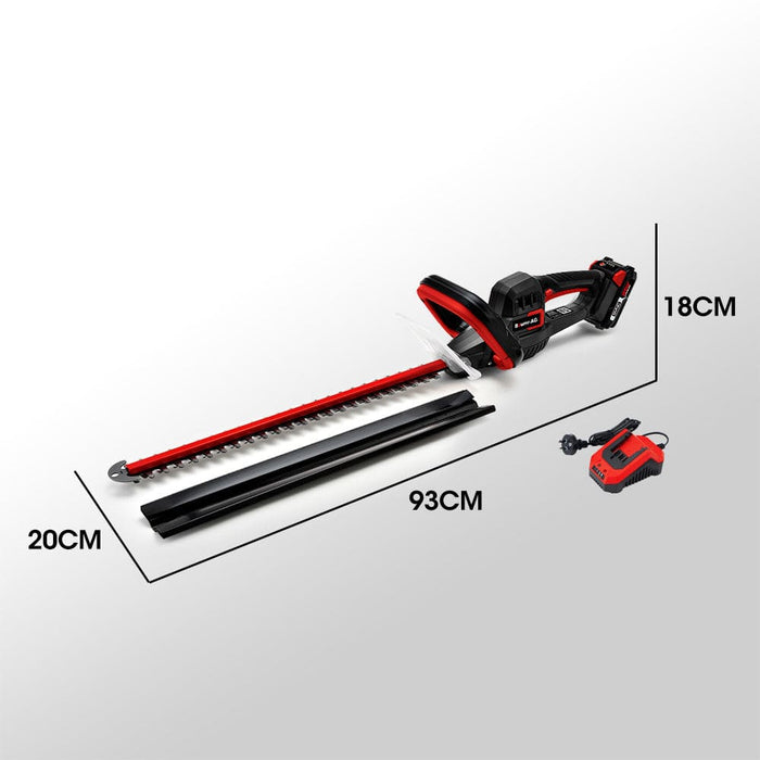 20v Cordless Electric Hedge Trimmer Shrub Cutter