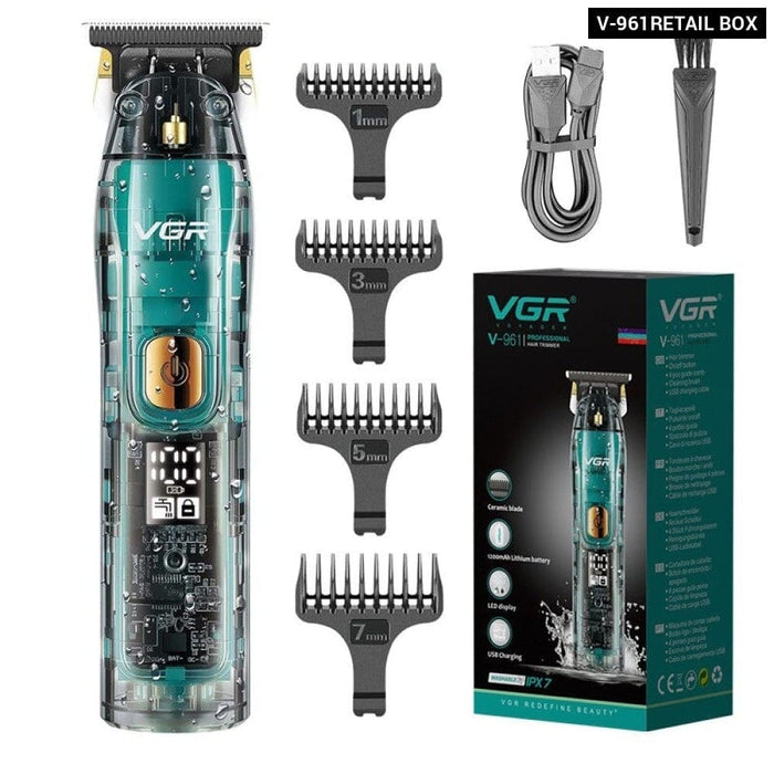 Cordless Electric Rechargeable Hair Cutter Trimmer for Men