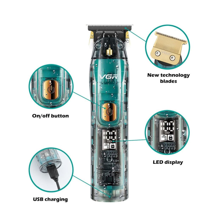 Cordless Electric Rechargeable Hair Cutter Trimmer for Men