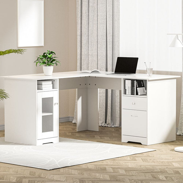 Corner Computer Desk Office Study Desks Table L-shape
